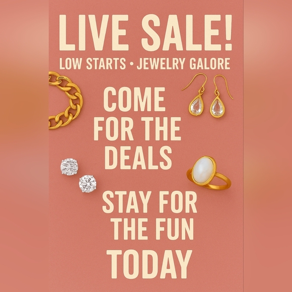 🎉 LIVE SHOW ALERT 11:00 Low starts•Jewelry galore - Picture 1 of 2